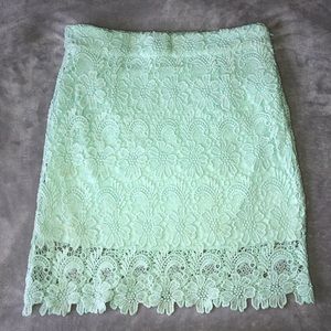 Forever21 Seafoam Lace Skirt (Buy 2 skirts Sale)